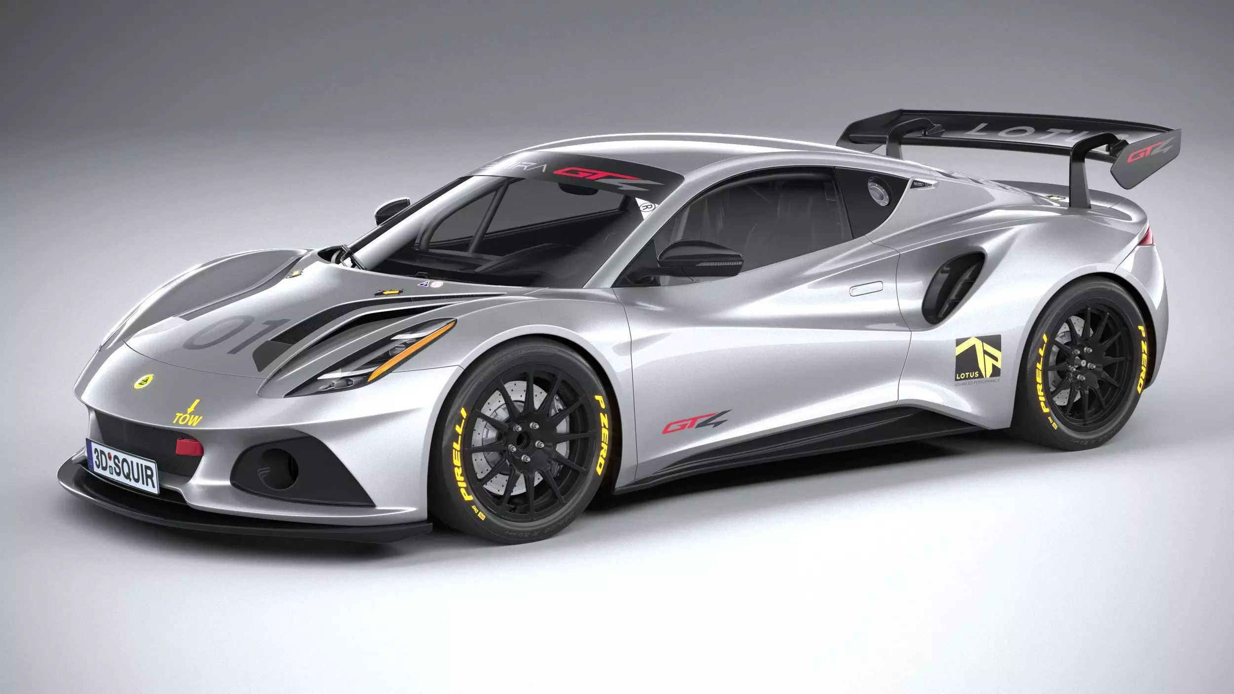 Lotus Emira GT4 2023 3D model_0