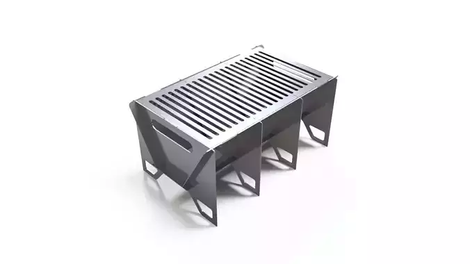 3d laser cut barbecue 3D model