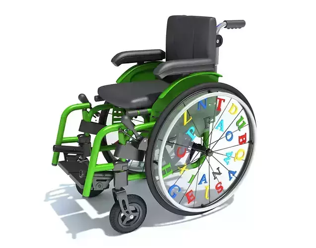 Kids Wheelchair 3D model