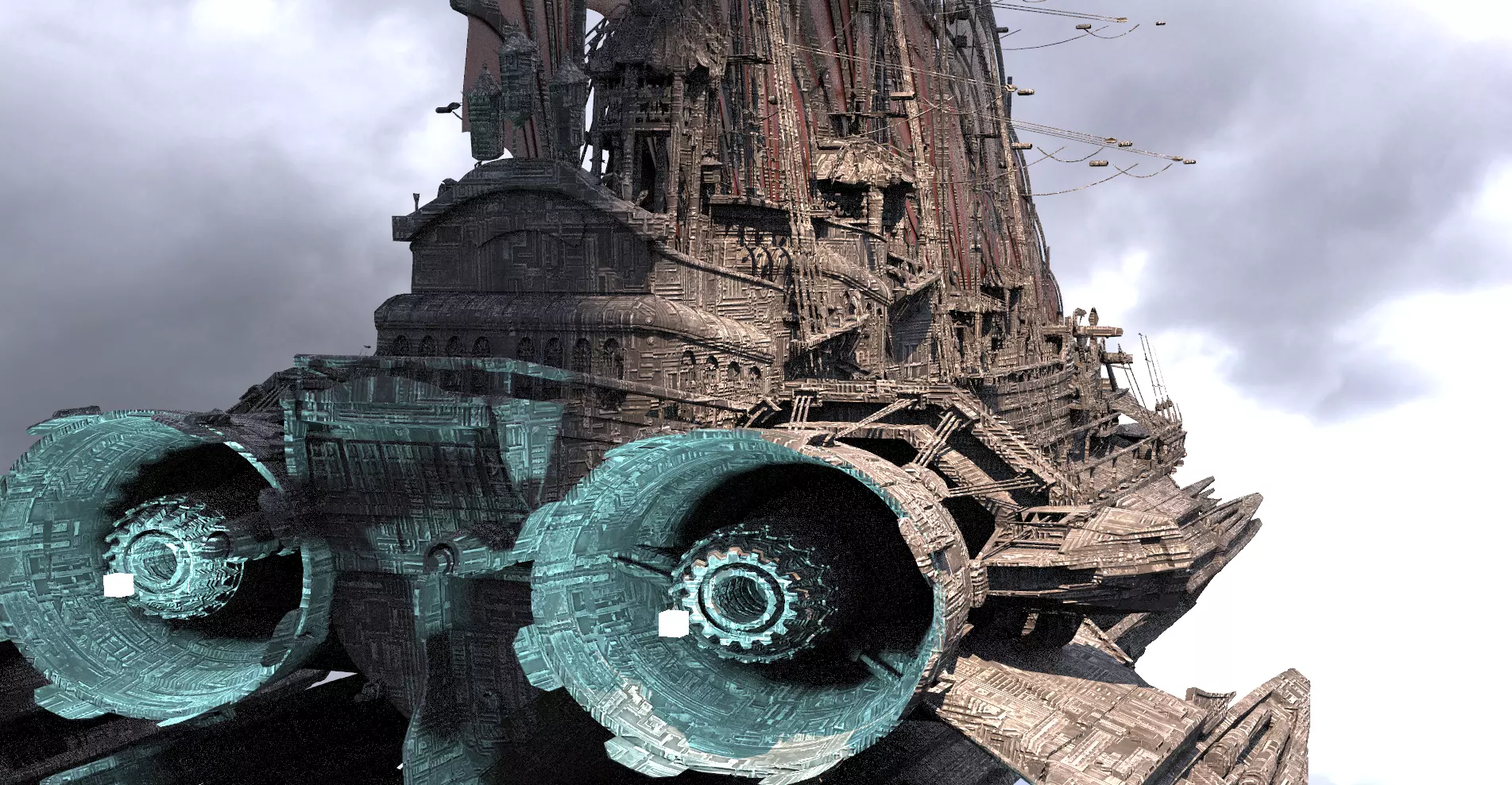 Black Pearl Airship 3 3D model_0