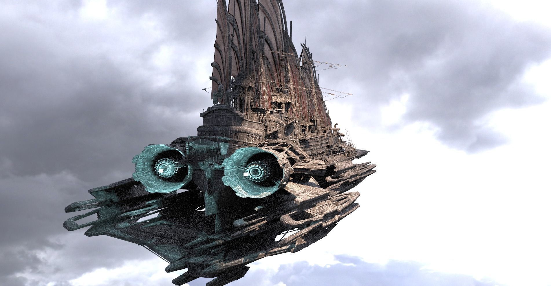 Black Pearl Airship 3 3D model_1