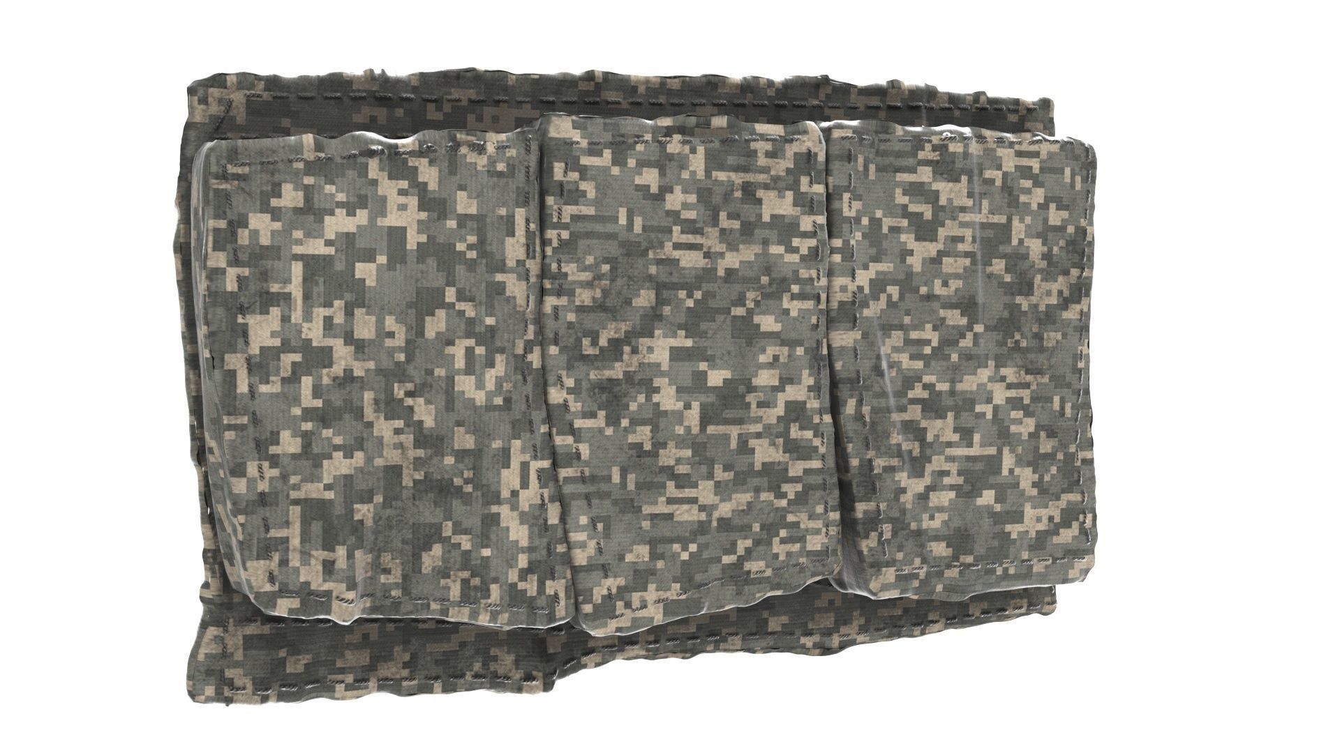 magazine pouch and bullet clip 3D model_2