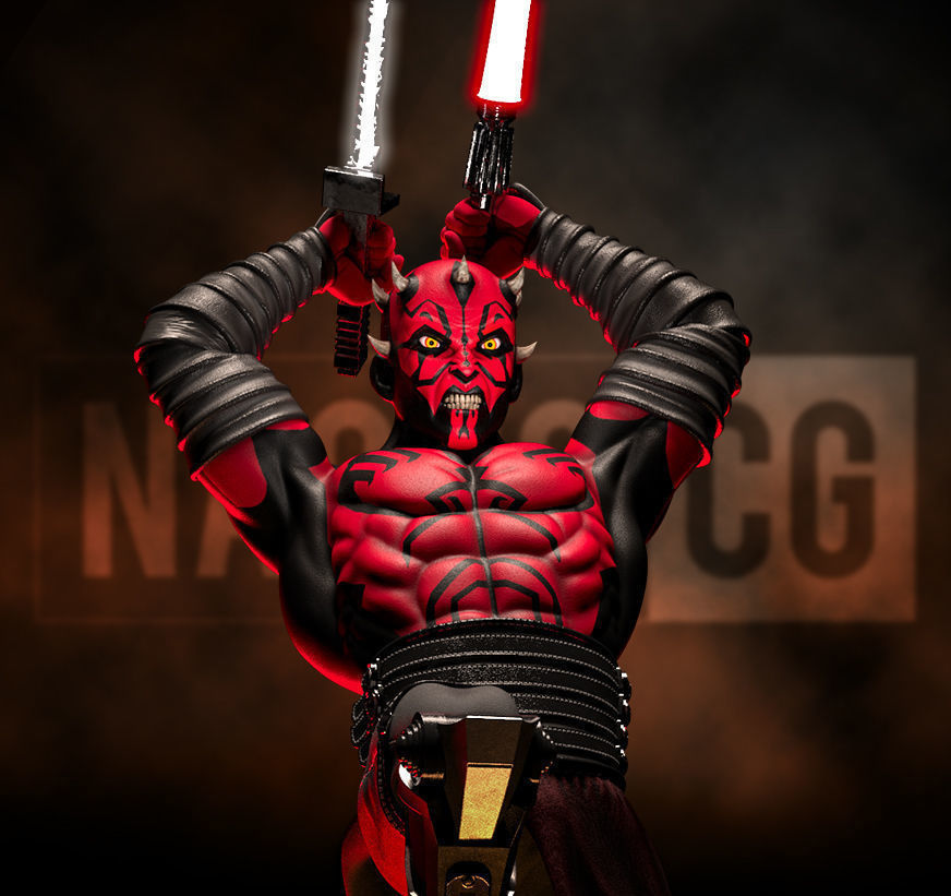 Fan Art Darth Maul - Statue 3D print model_6