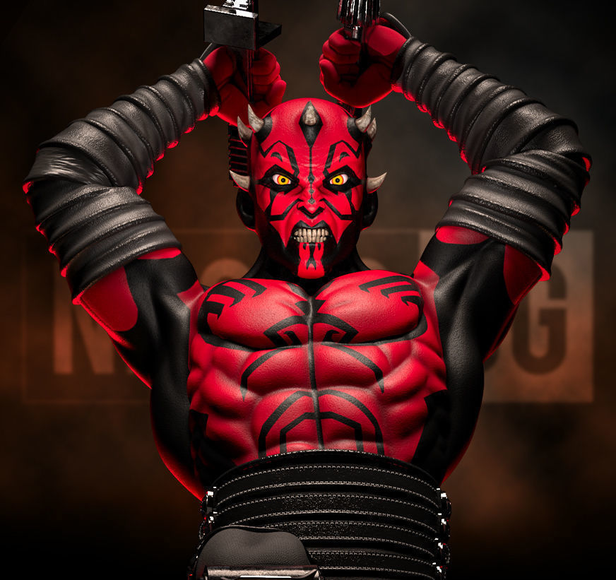 Fan Art Darth Maul - Statue 3D print model_7