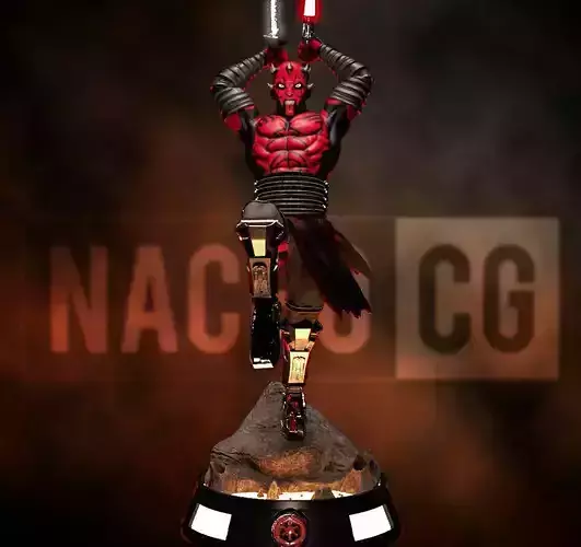 Fan Art Darth Maul - Statue 3D print model