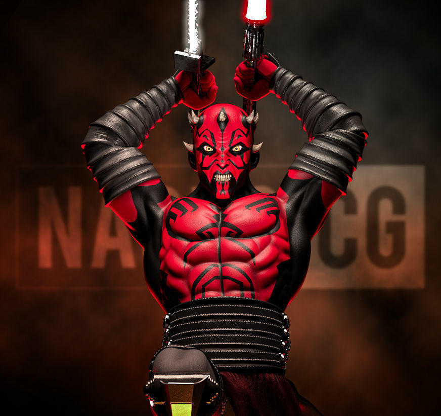 Fan Art Darth Maul - Statue 3D print model_2