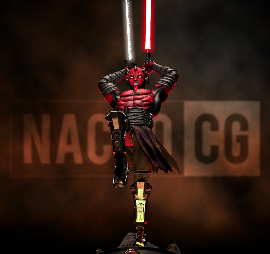 Fan Art Darth Maul - Statue 3D print model_5