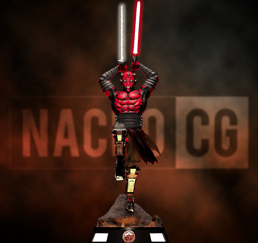 Fan Art Darth Maul - Statue 3D print model_1