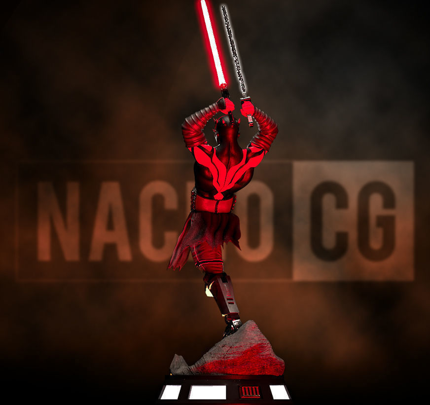 Fan Art Darth Maul - Statue 3D print model_4