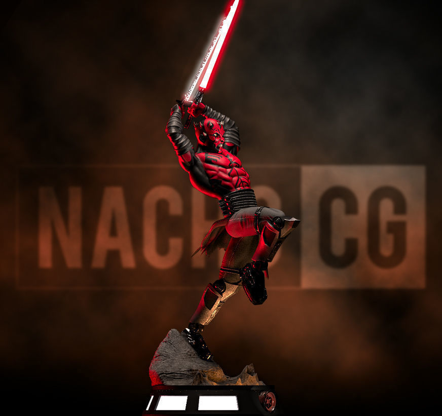 Fan Art Darth Maul - Statue 3D print model_3