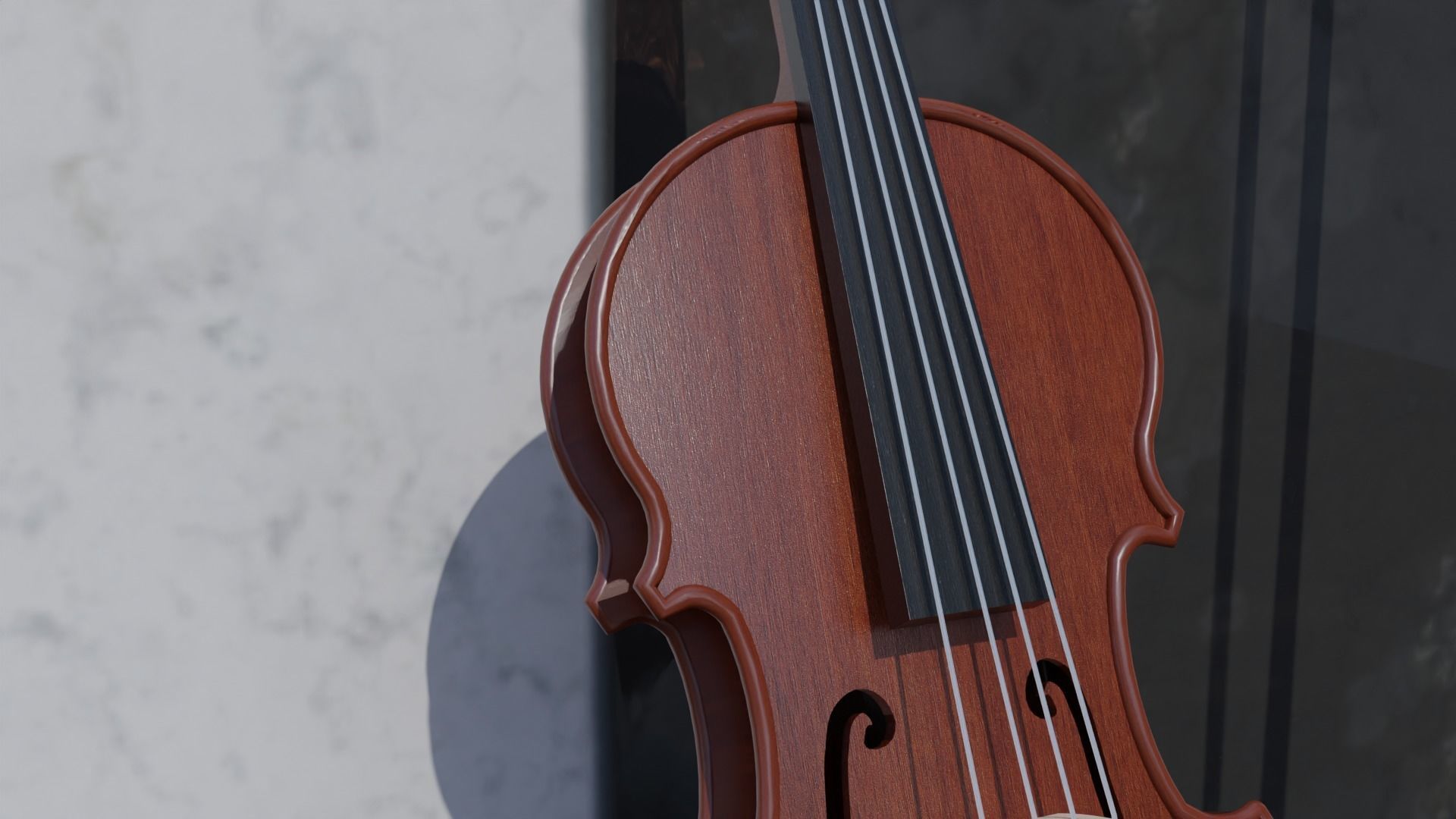 Violin 3D model_2
