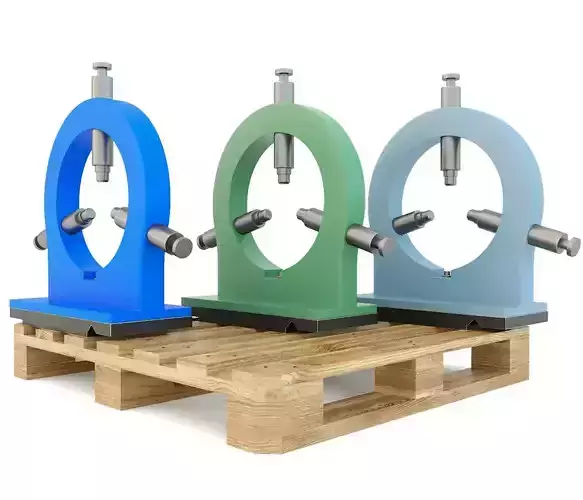 Turning machine tool - Lunette spare part 3D model