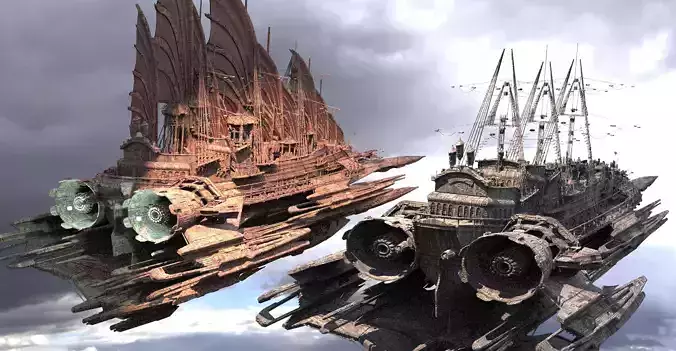 Pirates Airships 2 3D model
