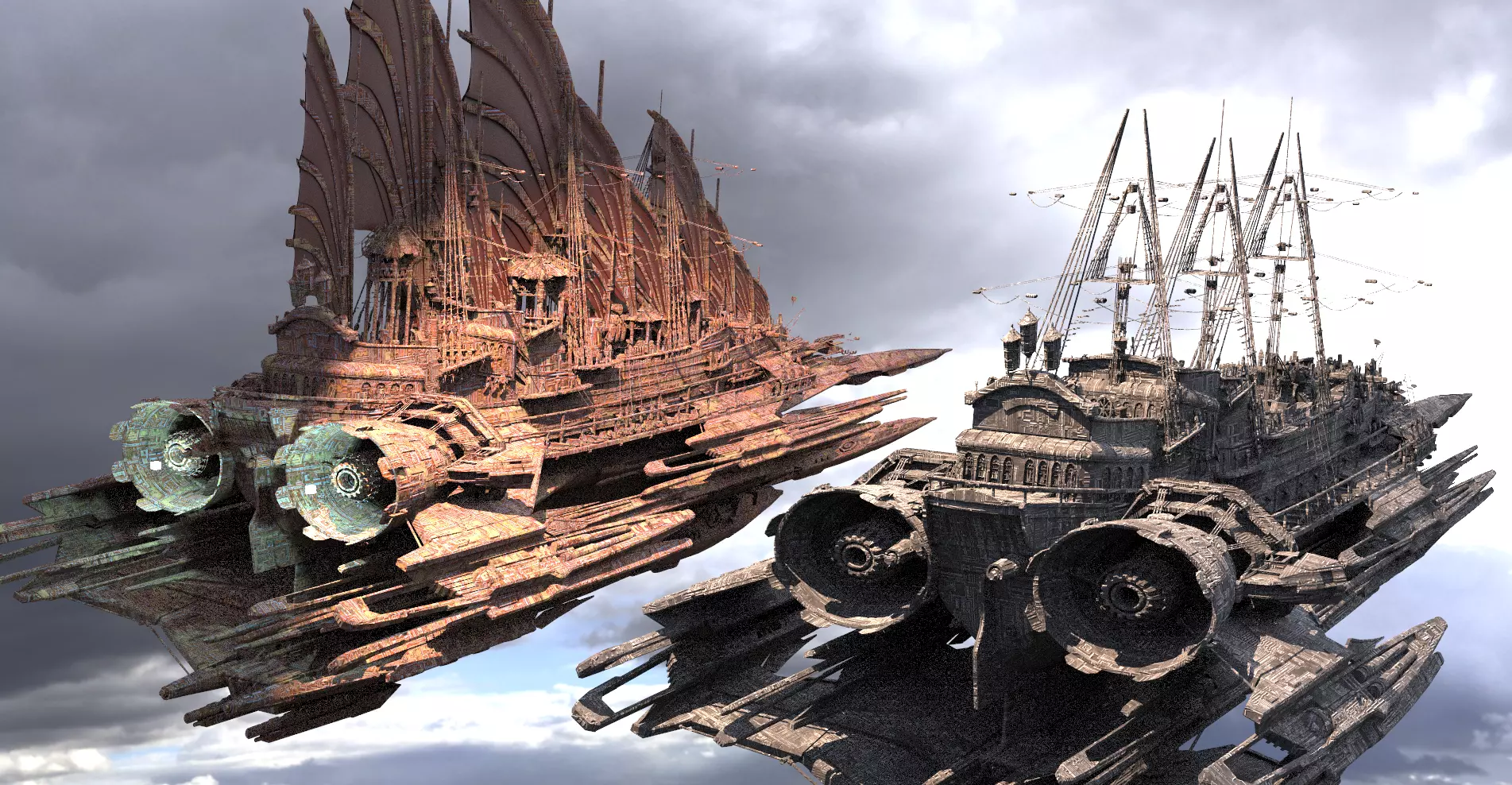 Pirates Airships 2 3D model_0