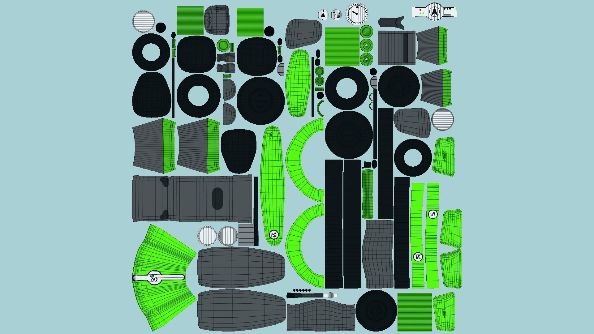 10 Cartoon Karts C Collection - Vehicle Racing Design _67