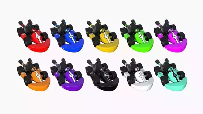 10 Cartoon Karts C Collection - Vehicle Racing Design 