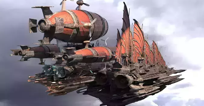 Templar Airship 2 designs 3D model
