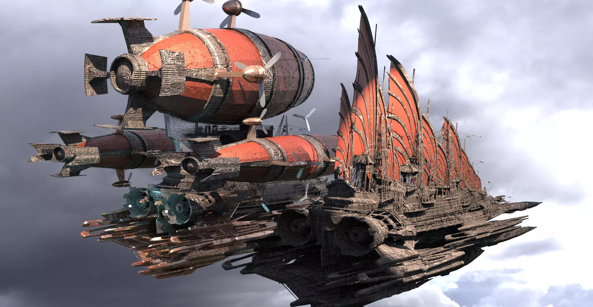 Templar Airship 2 designs 3D model_0