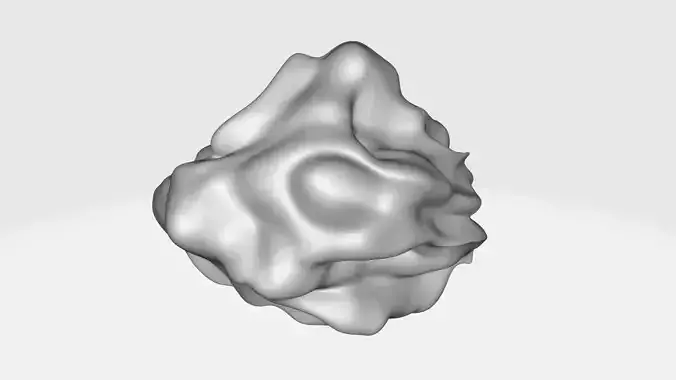 Chewed Bubble Gum 3D model