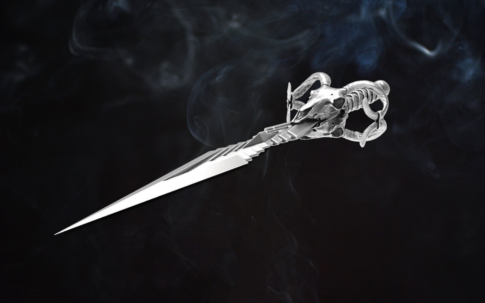 SWORD RAM SKULL 3D print model_1