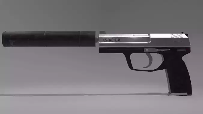 USP-S-LOWPOLY-PBR gun