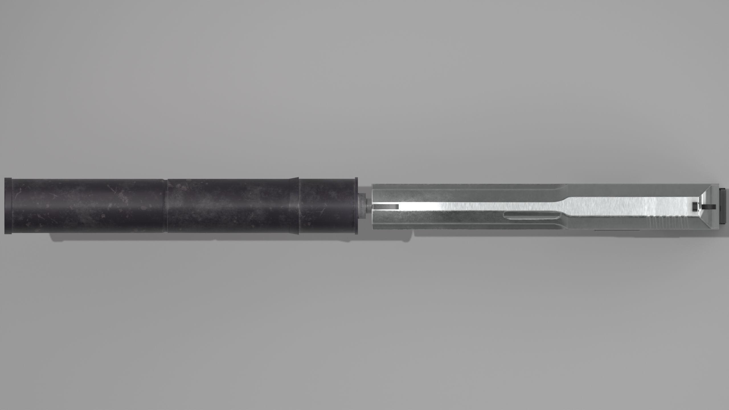 USP-S-LOWPOLY-PBR gun Low-poly 3D model_2