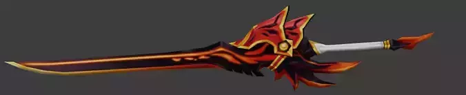 Elsword - Elesis Blazing Heart Sword Digital 3D Model 3D print model
