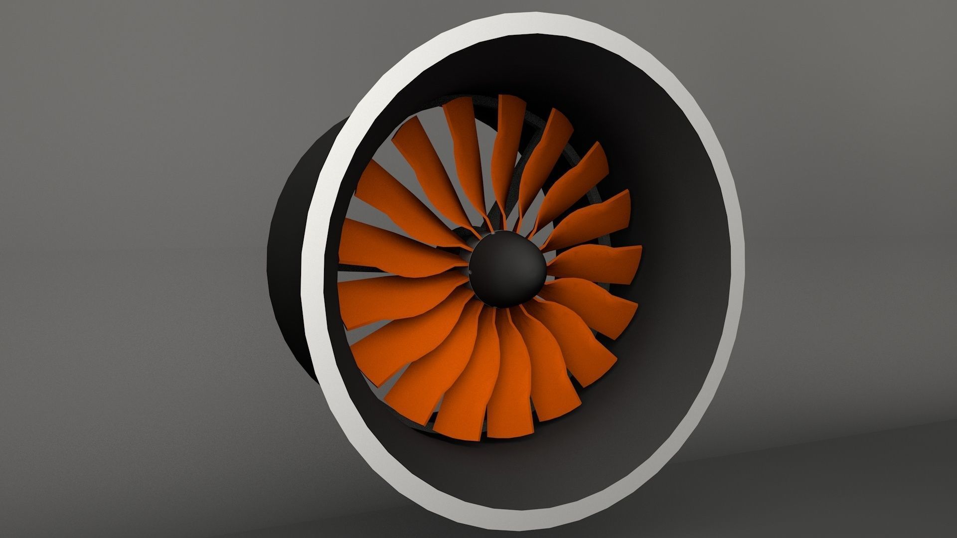 Air Ducted Turbine - Render and 3D printable compatible files 3D model_1