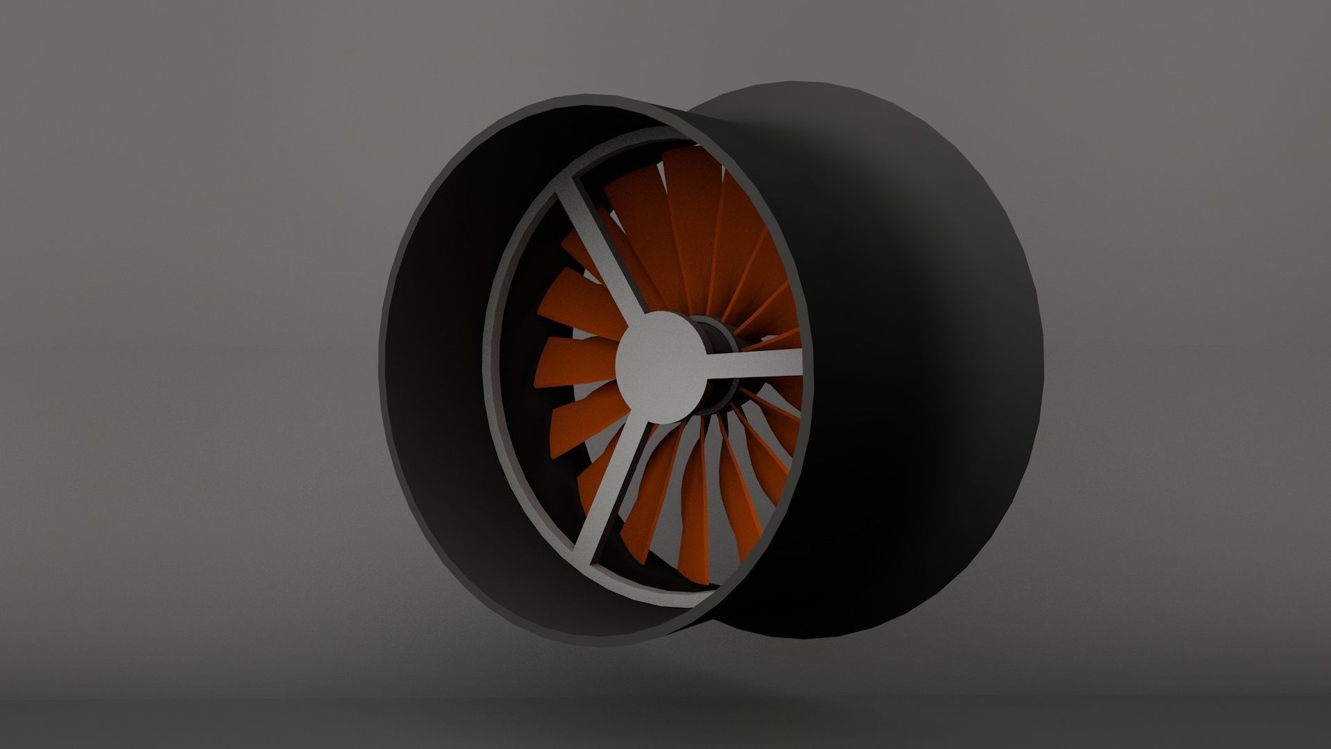 Air Ducted Turbine - Render and 3D printable compatible files 3D model_5