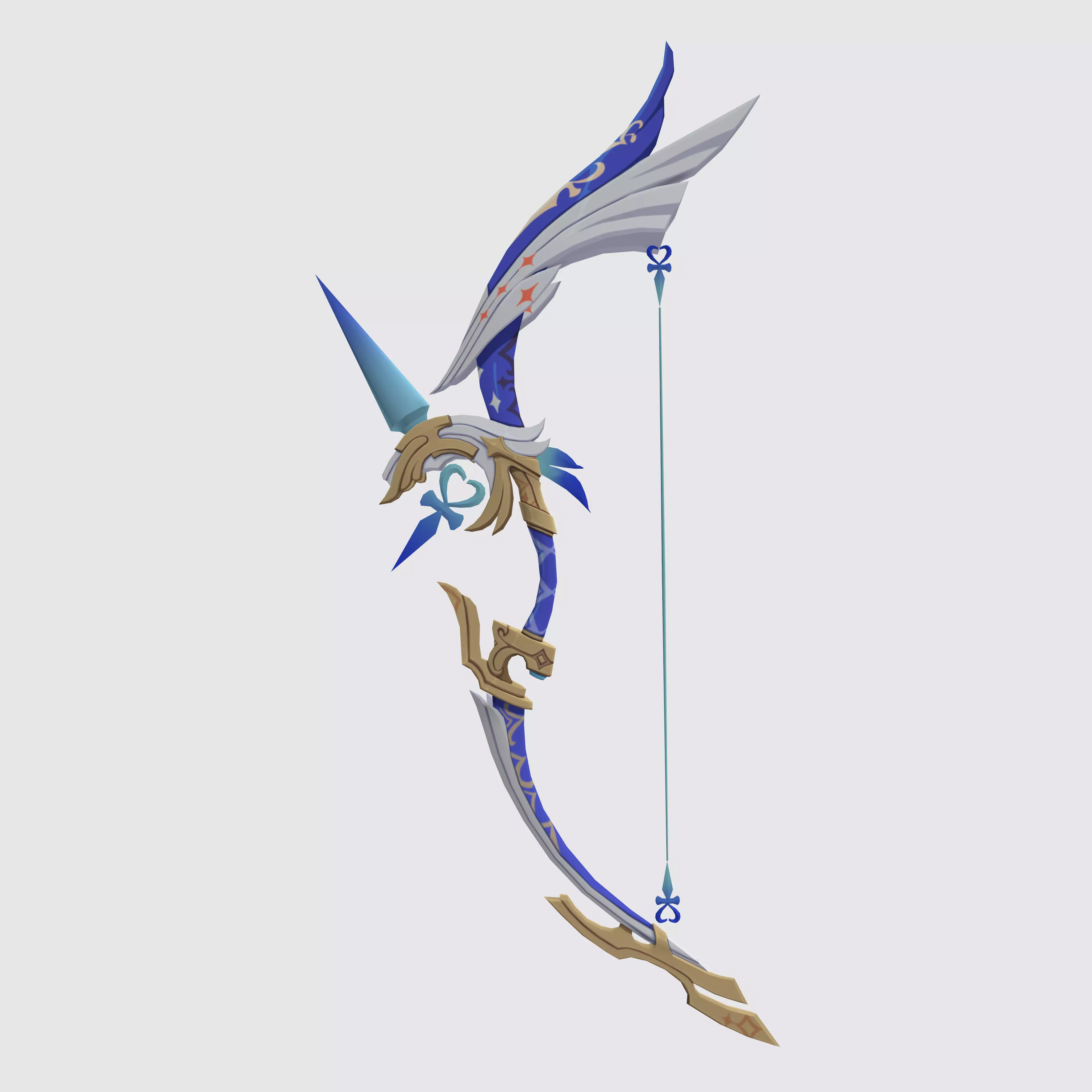 Genshin Impact - Ganyu Amos Bow 3D Model 3D print model_0