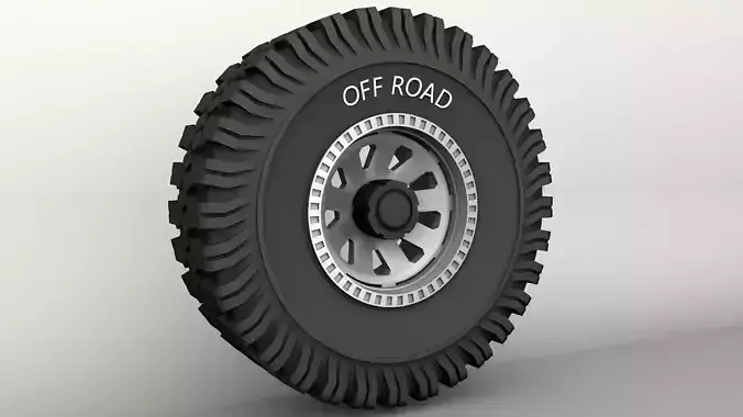 Free 3D printable wheel and tire Free 3D model