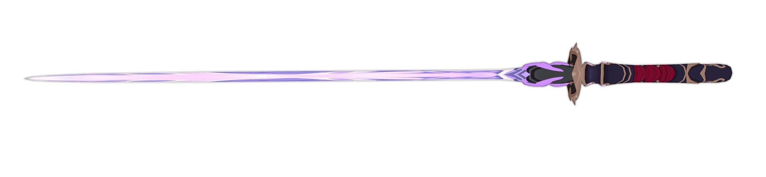 Raiden Shogun Katana 3D Model - Genshin Impact Cosplay 3D print model_2