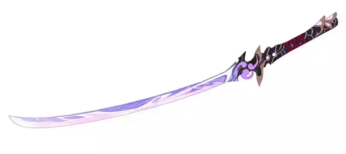 Raiden Shogun Katana 3D Model - Genshin Impact Cosplay