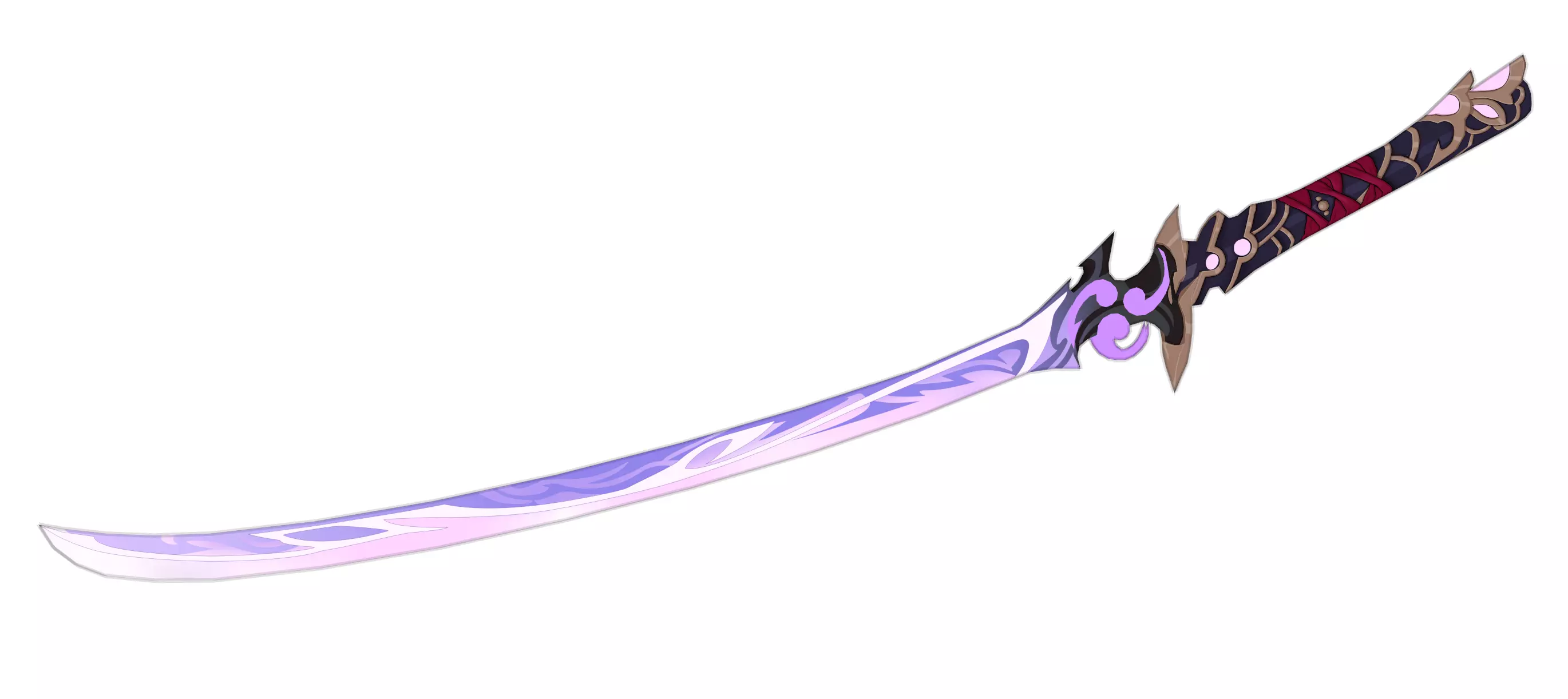 Raiden Shogun Katana 3D Model - Genshin Impact Cosplay 3D print model_0