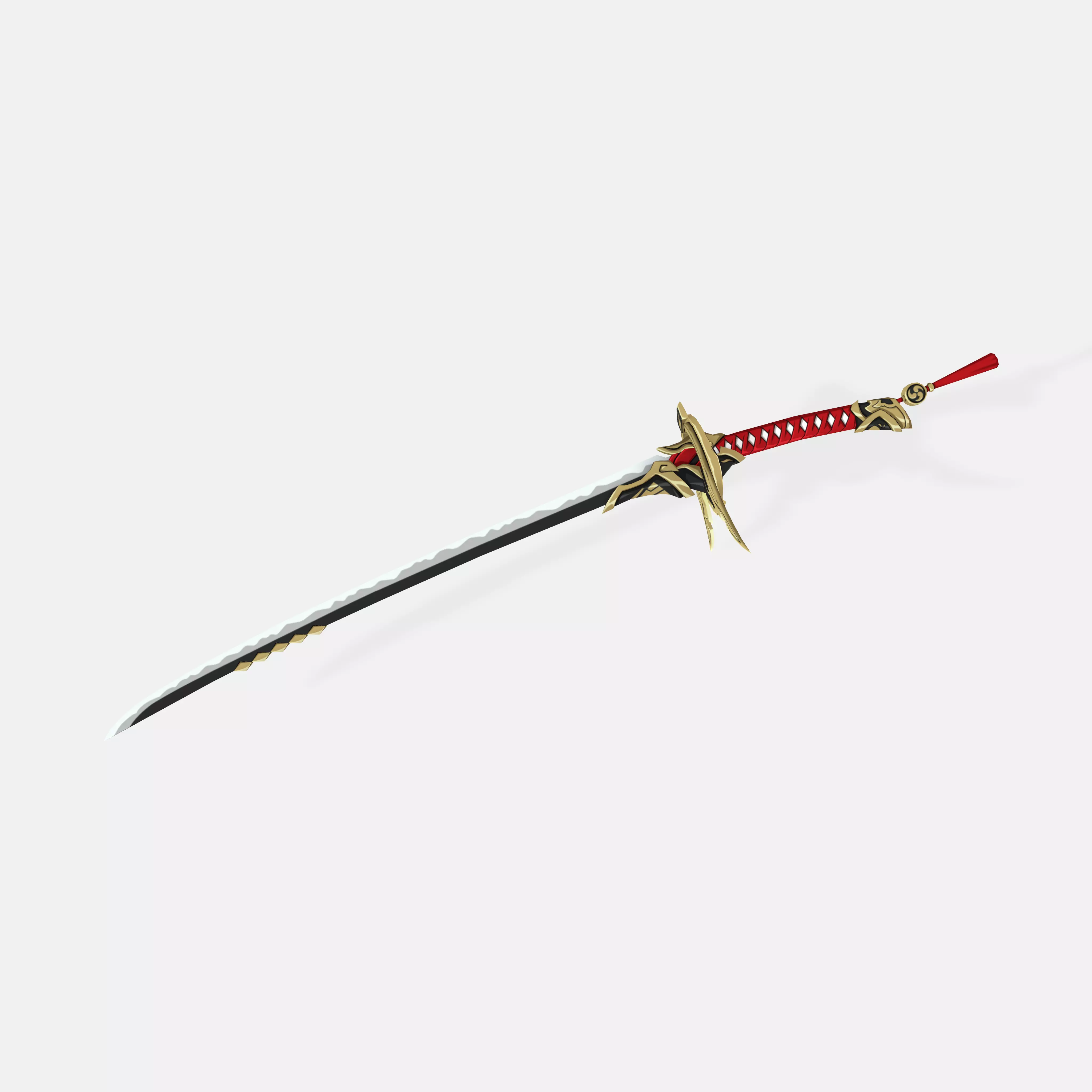Kaedehara Kazuha Sword Bakufu 3D Model 3D print model_0