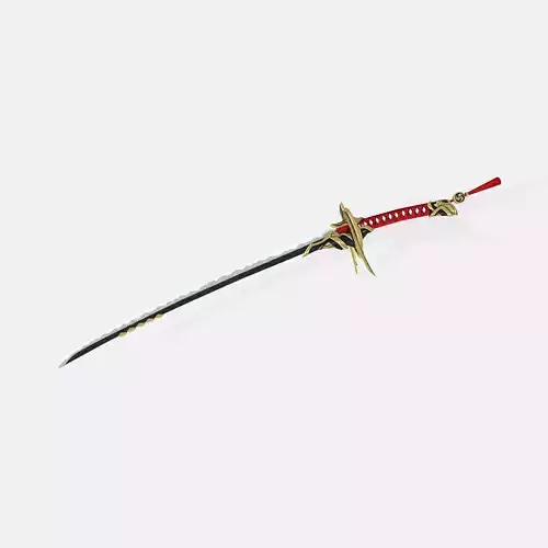 Kaedehara Kazuha Sword Bakufu 3D Model 3D print model