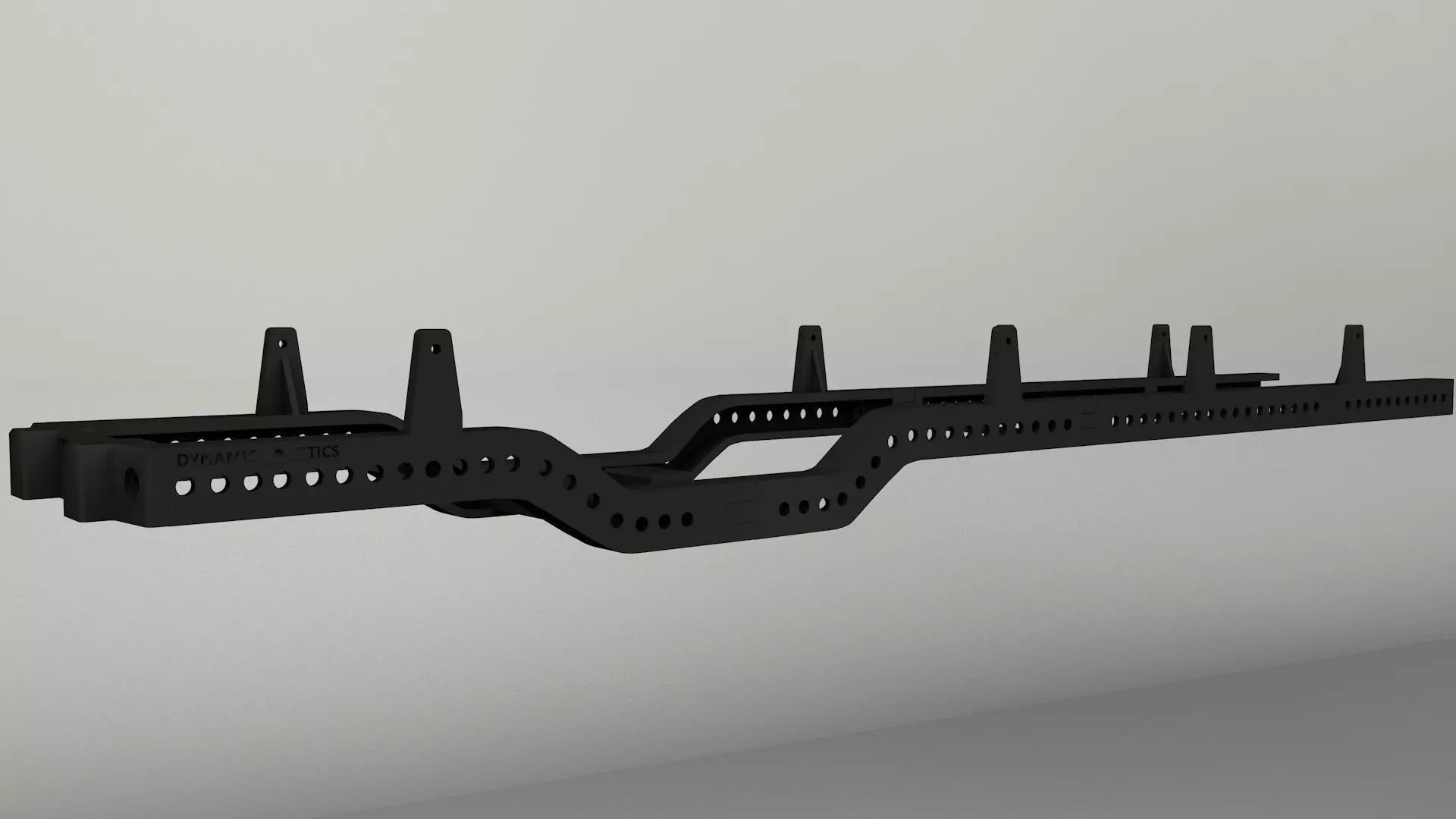 3D printable truck chassis frame 8x8 3D print model