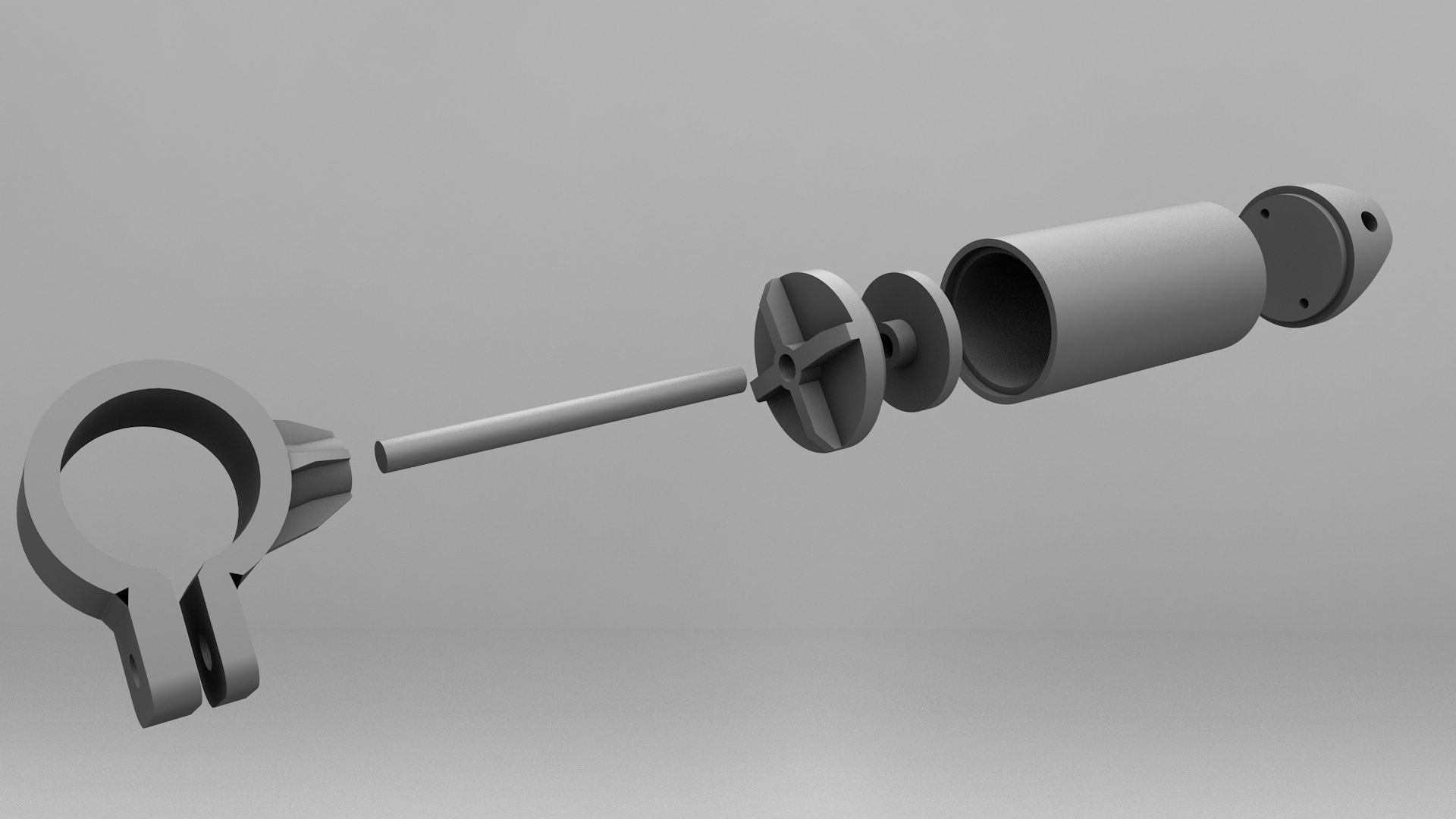 3D printable RC Shock Absorbers - Dampers 3D print model_3