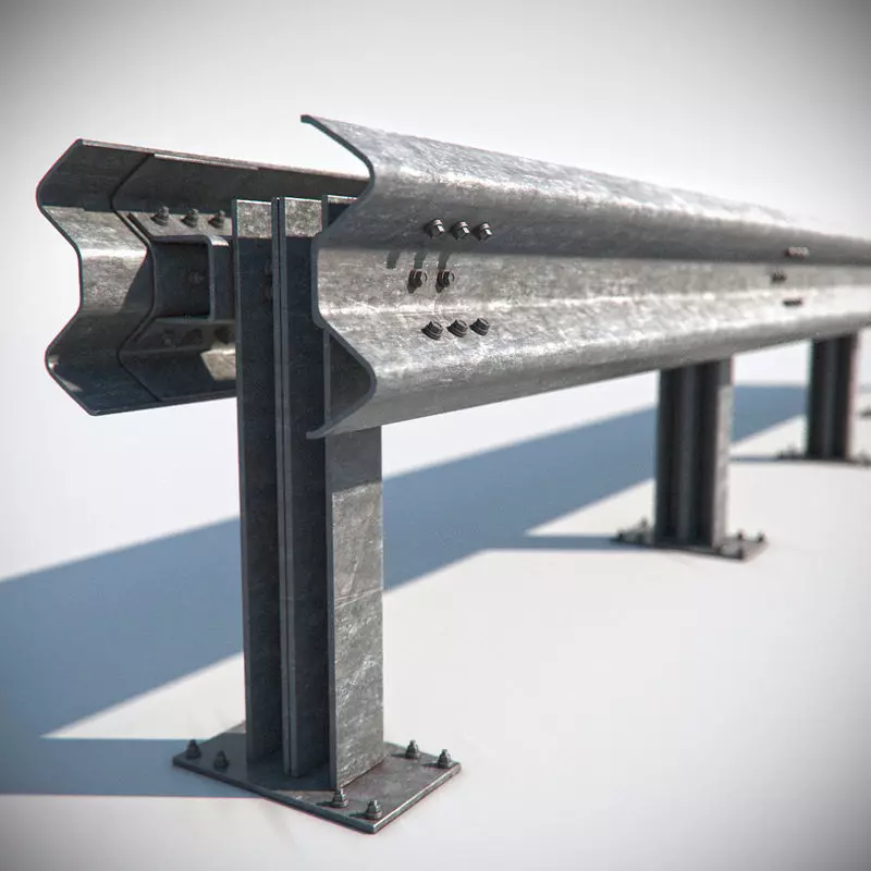 Guard rail Free 3D model_0