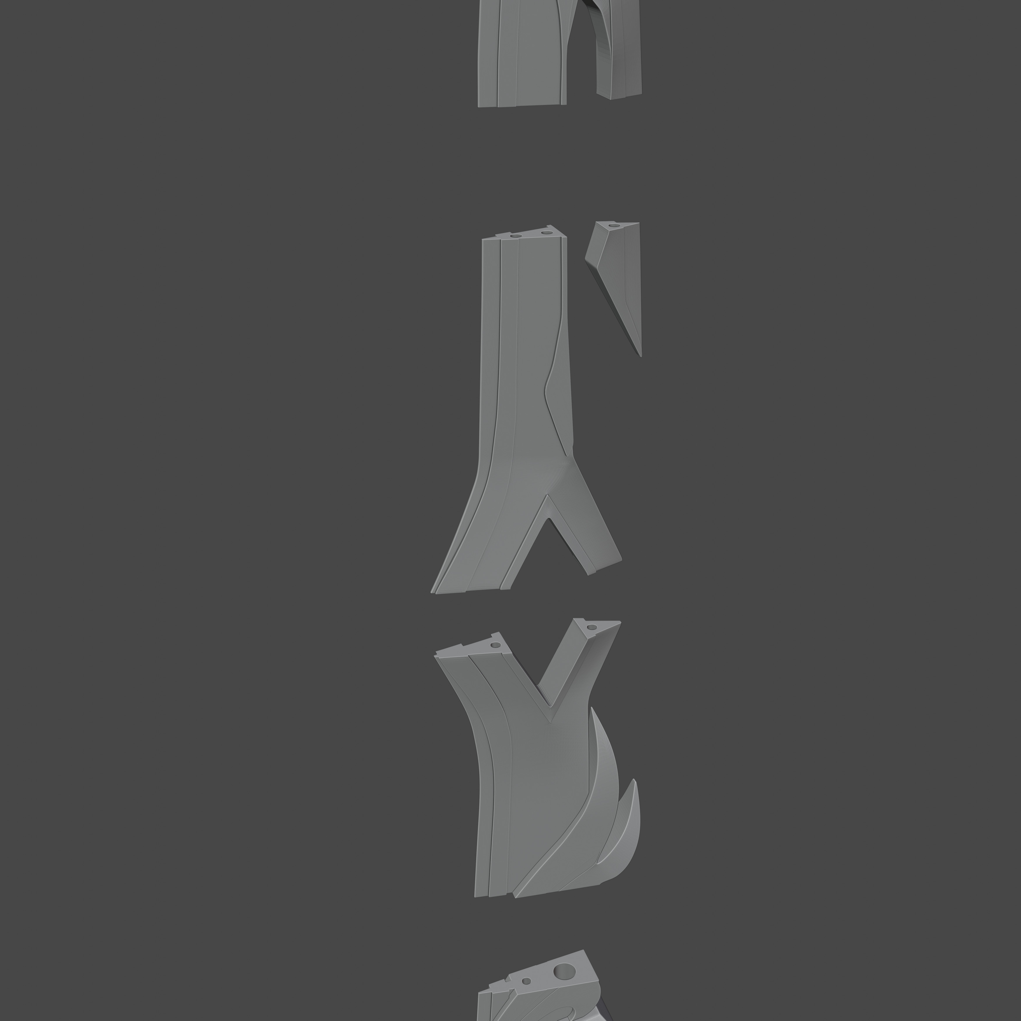 Genshin Impact - Childe Tartaglia Dual Sword 3D Model 3D print model_4