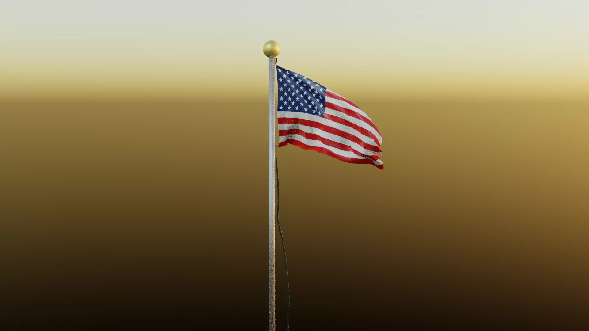 United States Flag Free 3D model