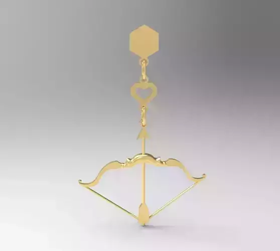 bow cupid earrings woman