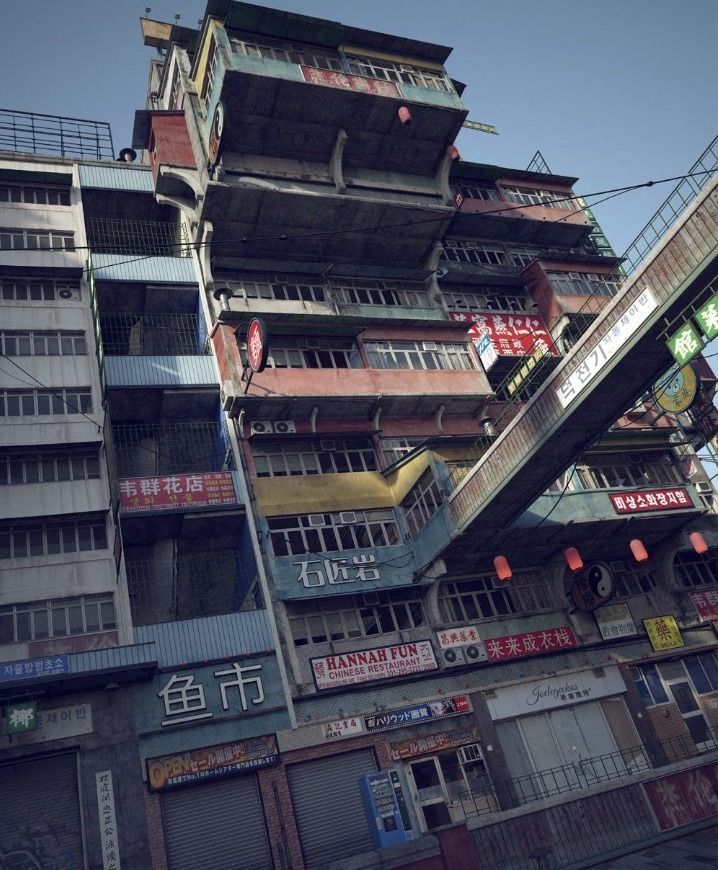 oriental old house 3D model_1