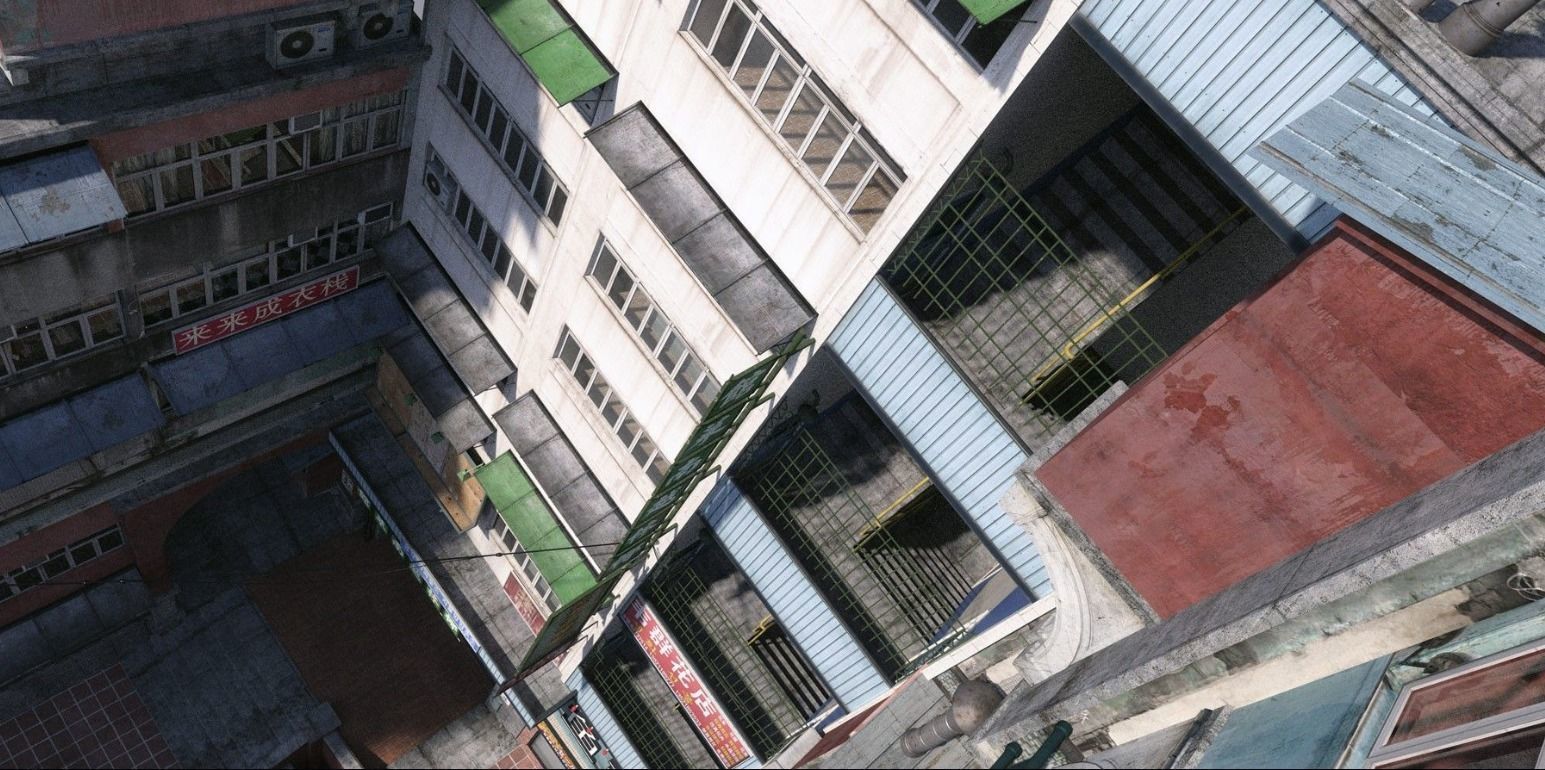 oriental old house 3D model_2