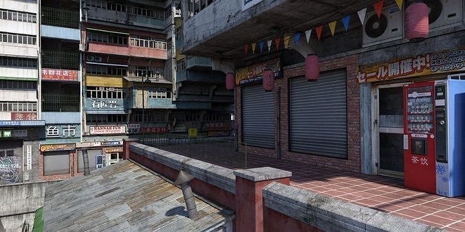 oriental old house 3D model
