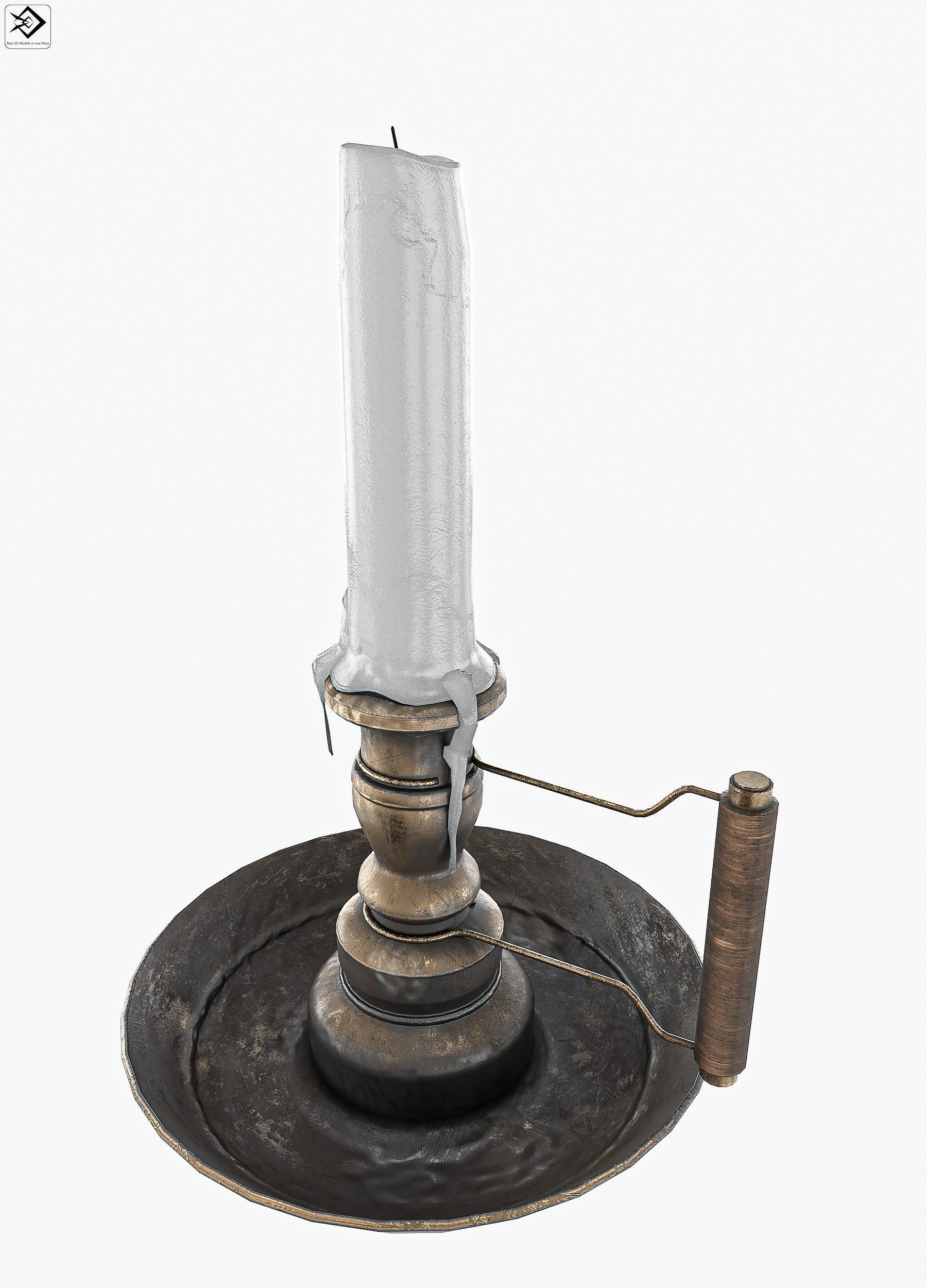 Candle Pack PBR Low-poly 3D model_8