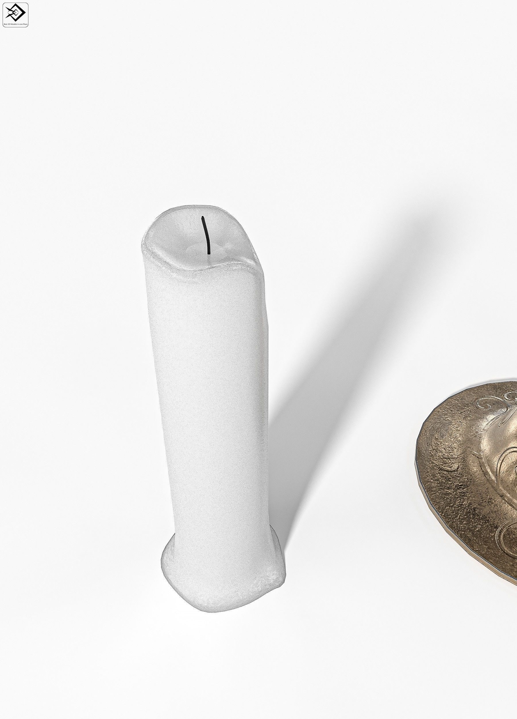 Candle Pack PBR Low-poly 3D model_4