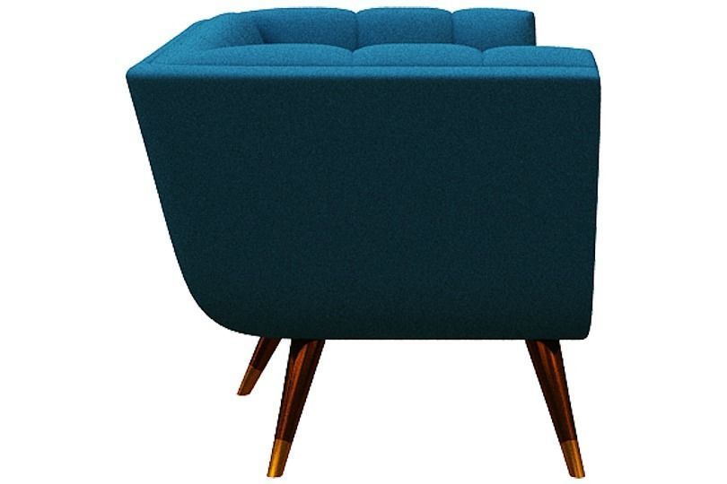 Sofa 2 seater Low-poly 3D model_3