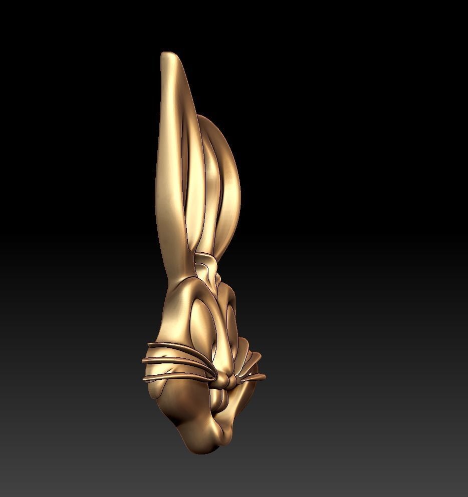 Rabbit Head Pendant 3D print model_18