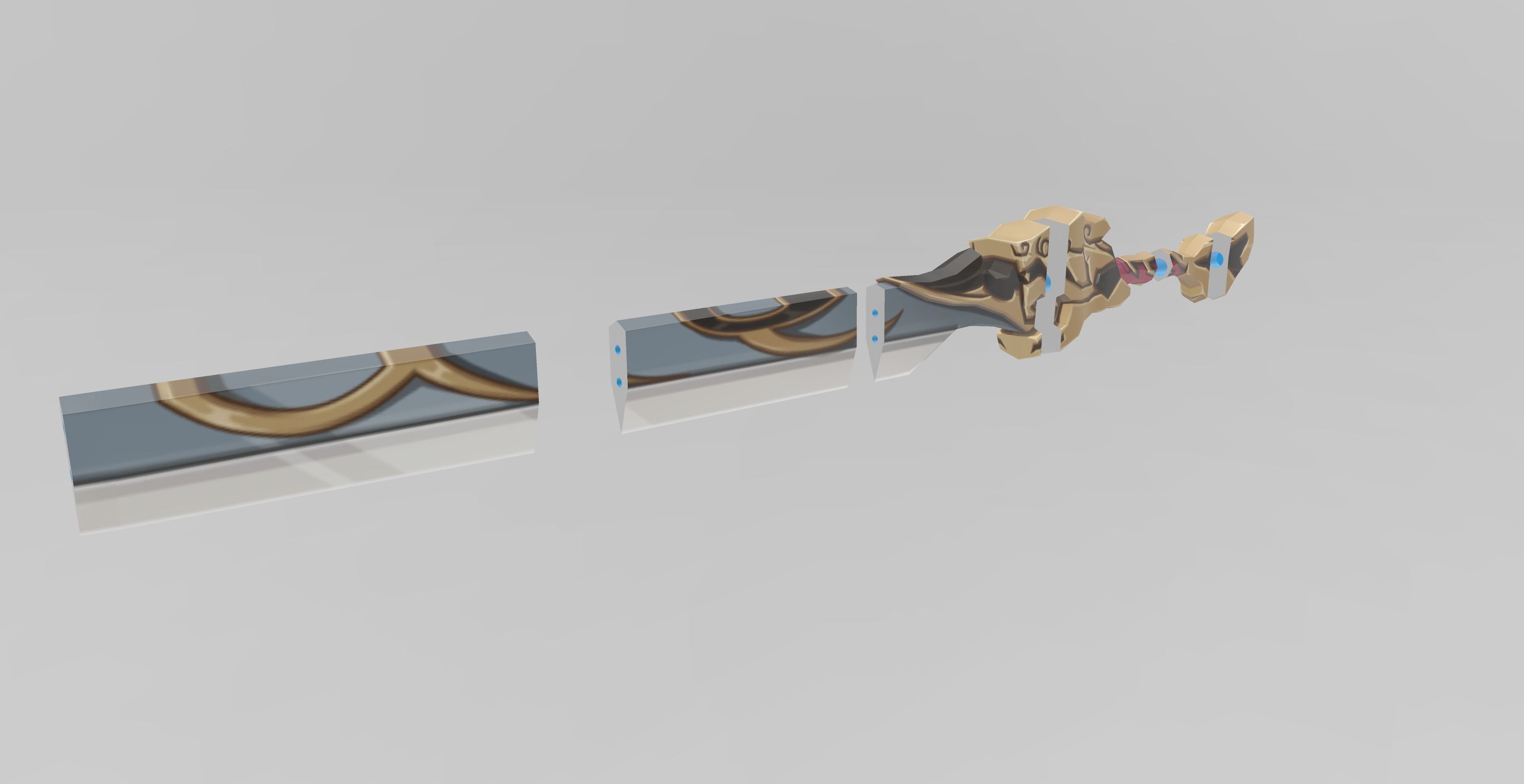 Kazuha Sword Fillet Blade Digital 3D Model - Genshin Impact 3D print model_1